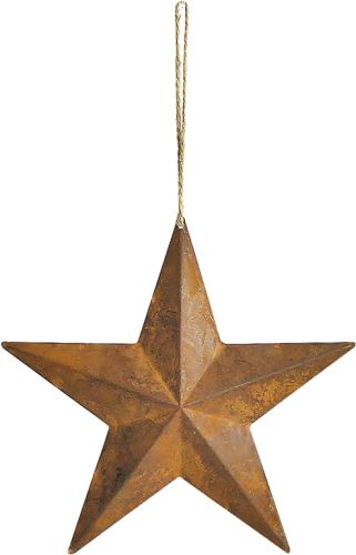 Závěsná kovová hvězda vintage, 16 cm