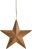 Závěsná kovová hvězda vintage, 16 cm