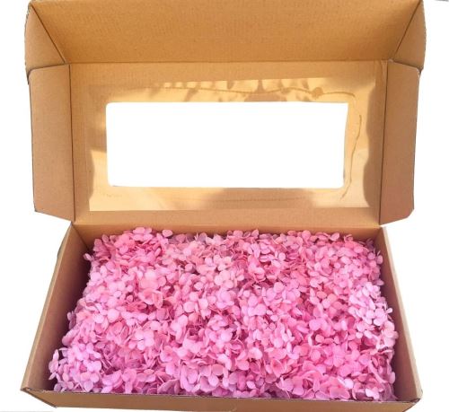 Hydrangea stabilizovaná box růžová 100 g