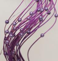 Curly ting korálku purple
