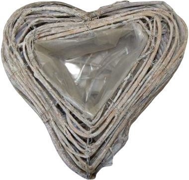 Srdce proutí 2, 20 cm Srdce proutí 2, 20 cm