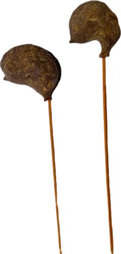 Indická sušina Badam frosted o/s, na stonku, oranžová, 20 ks