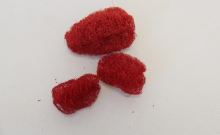 Luffa 6 - 8 cm mini červená