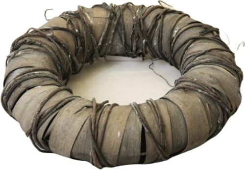 Věnec kůra pletený + réva 30 cm (1)
