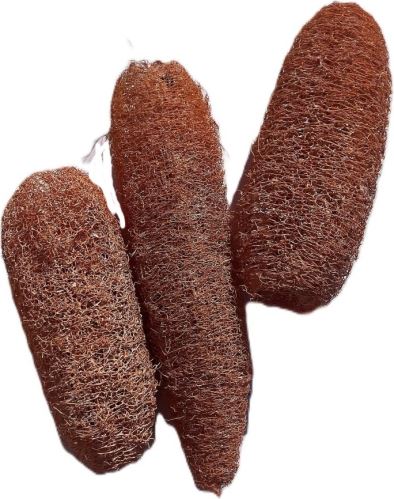 Luffa large frosted oranžová, 15 ks