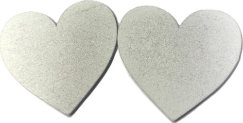 Srdce dřevěné bílé A 5 cm