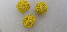Ratan ball 4cm yellow