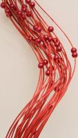 Curly ting bead red
