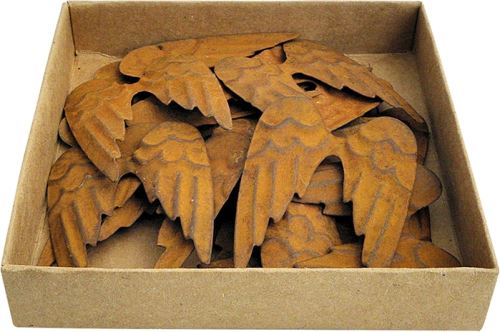 Kovová andělská křídla - vintage, 4 cm, 18 ks