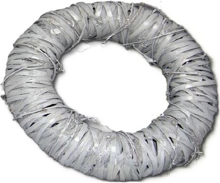Veniec kôra pletený šedý 20 cm (1)