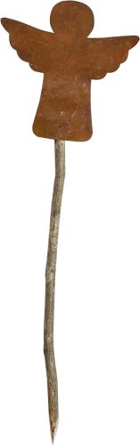 Kovový anjel vintage/drievko - 20 cm Kovový anjel vintage/drievko - 20 cm