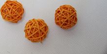 RATAN BALL 3 cm oranžová