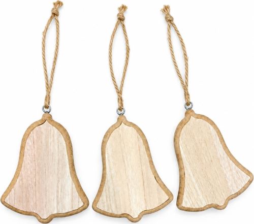 Zvonek dřevěný natural 11 cm Zvonek dřevěný natural 11 cm