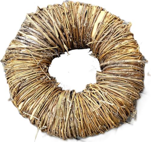 Veniec prútený - natural, 45 cm