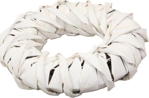 Věnec pletený bílý 35 cm Věnec pletený bílý 35 cm