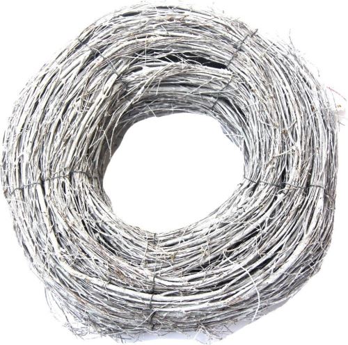 Věnec proutí vázaný bílý 50x13 cm