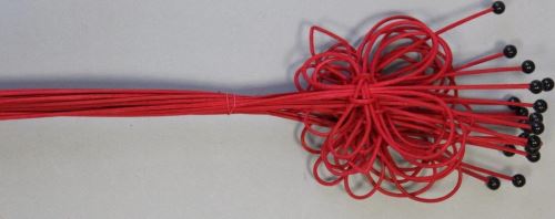 Pedig motýlek s korálky červená