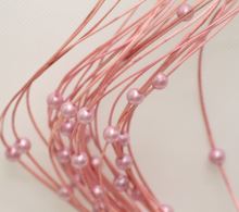 Curly ting bead pink