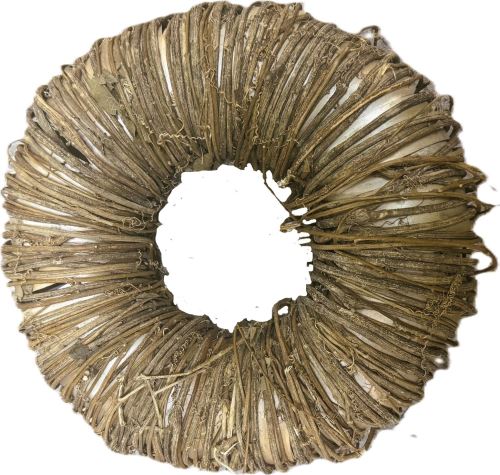 Veniec prútený - natural, 38 cm
