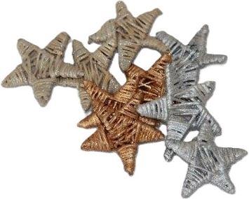 Lata star 5cm GOLD, SILVER, White Lata star 5cm GOLD, SILVER, White