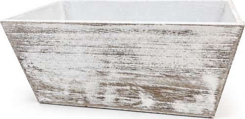 Dřevěný truhlík hladký - shabby chic, 22,5 x 12,5 x 10 cm