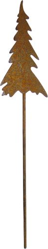 Kovový stromek vintage - zápich, 6 x 12 cm
