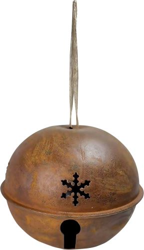 Závěsná kovová rolnička vintage, 14 cm