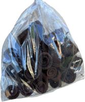 Indická sušina Palm ring natural, 25 ks, hnědá (2)